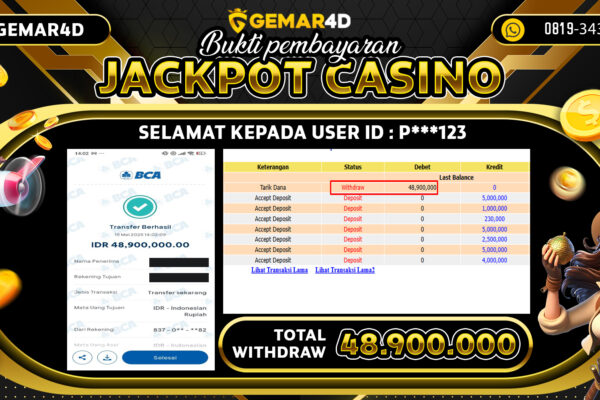 GEMAR4D JACKPOT PP LIVE ROULETTE BRAZILLIAN Rp48.900.000