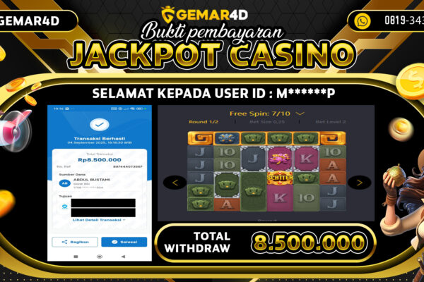 GEMAR4D JACKPOT SLOT TREASURES OF AZTEC Rp8.500.00